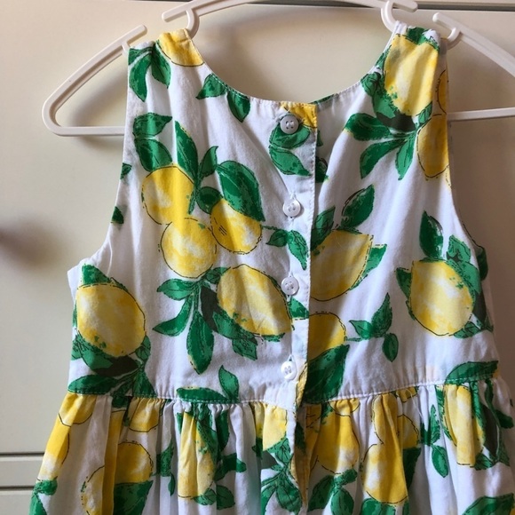 SLEEVELESS cotton lemon dress - Picture 3 of 5